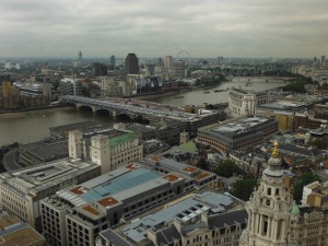 View of the city from the top of Saint Paul's Cathedral