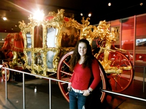 Replica of a royal carriage in the Museum of London